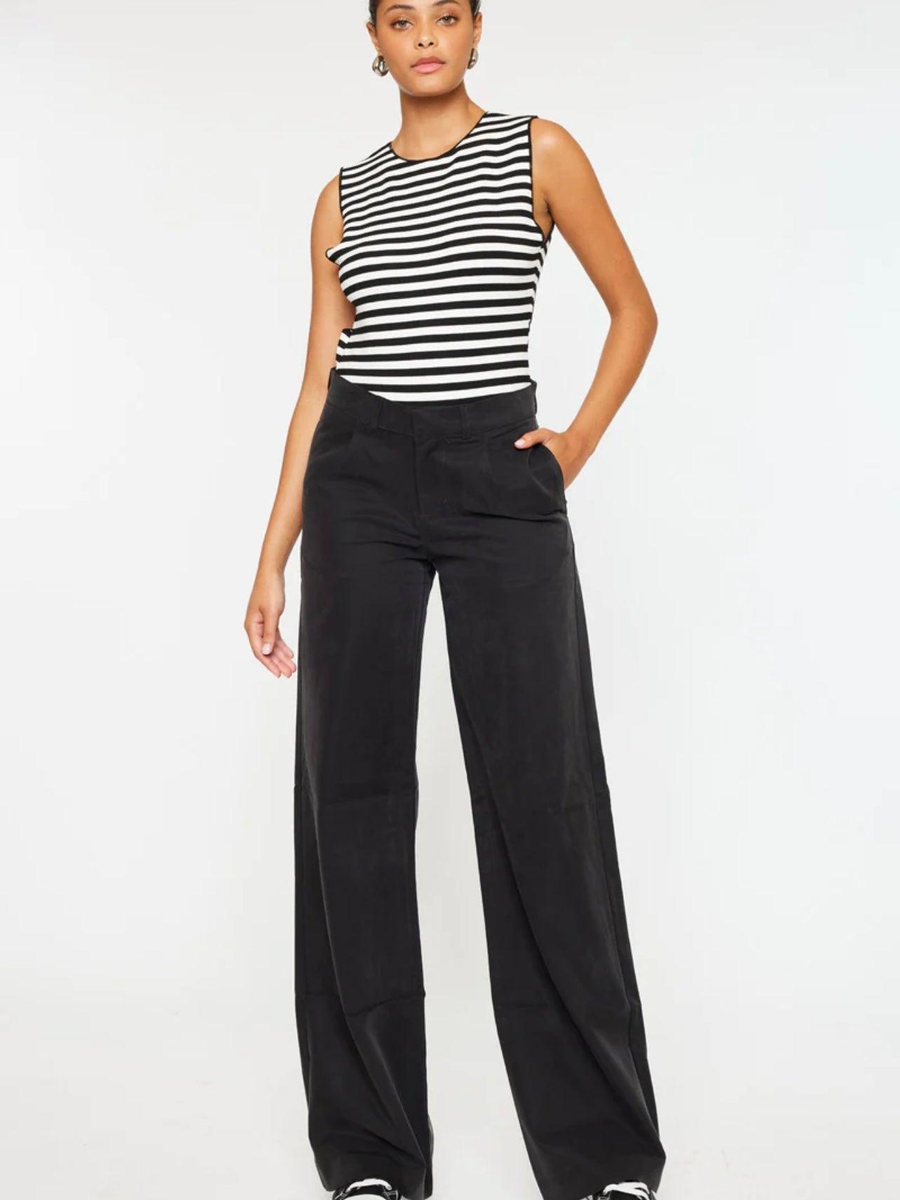 Tinley Mid Rise Wide Leg Pants