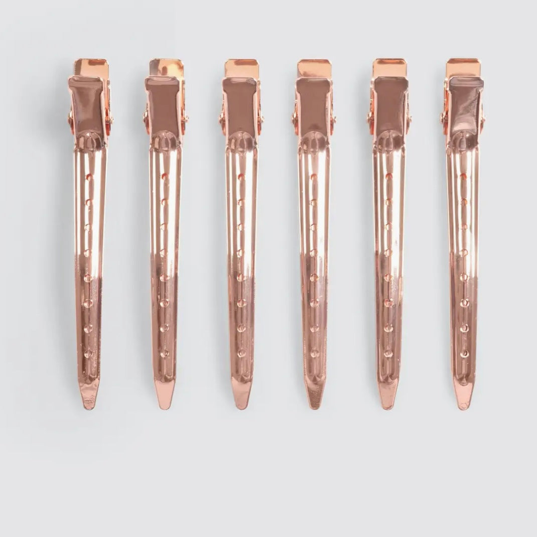 Kitsch Rose Gold Styling Clips in Rose Gold
