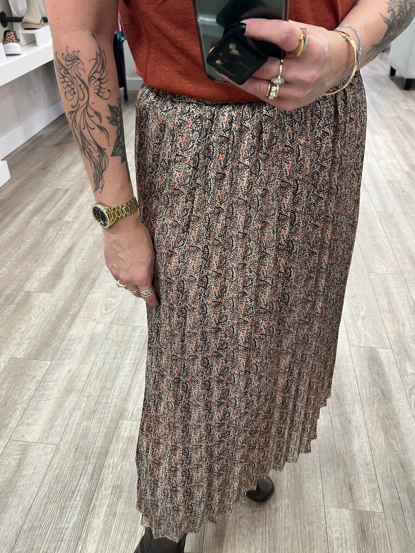 Flowy Skirt in Muted Clay