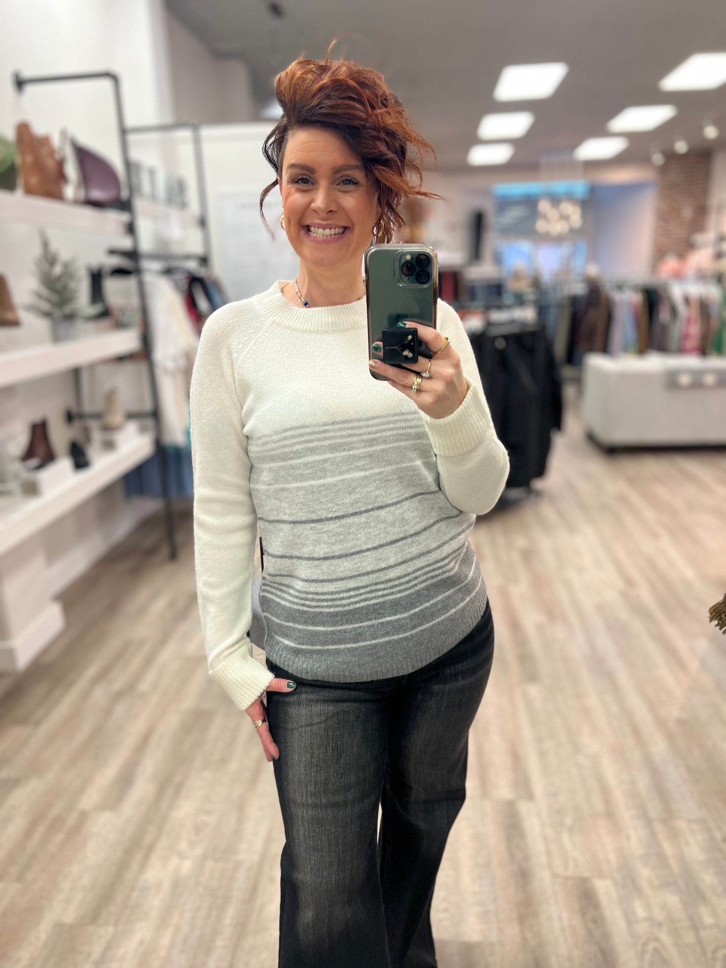 Turtle Neck Sweater in Off White