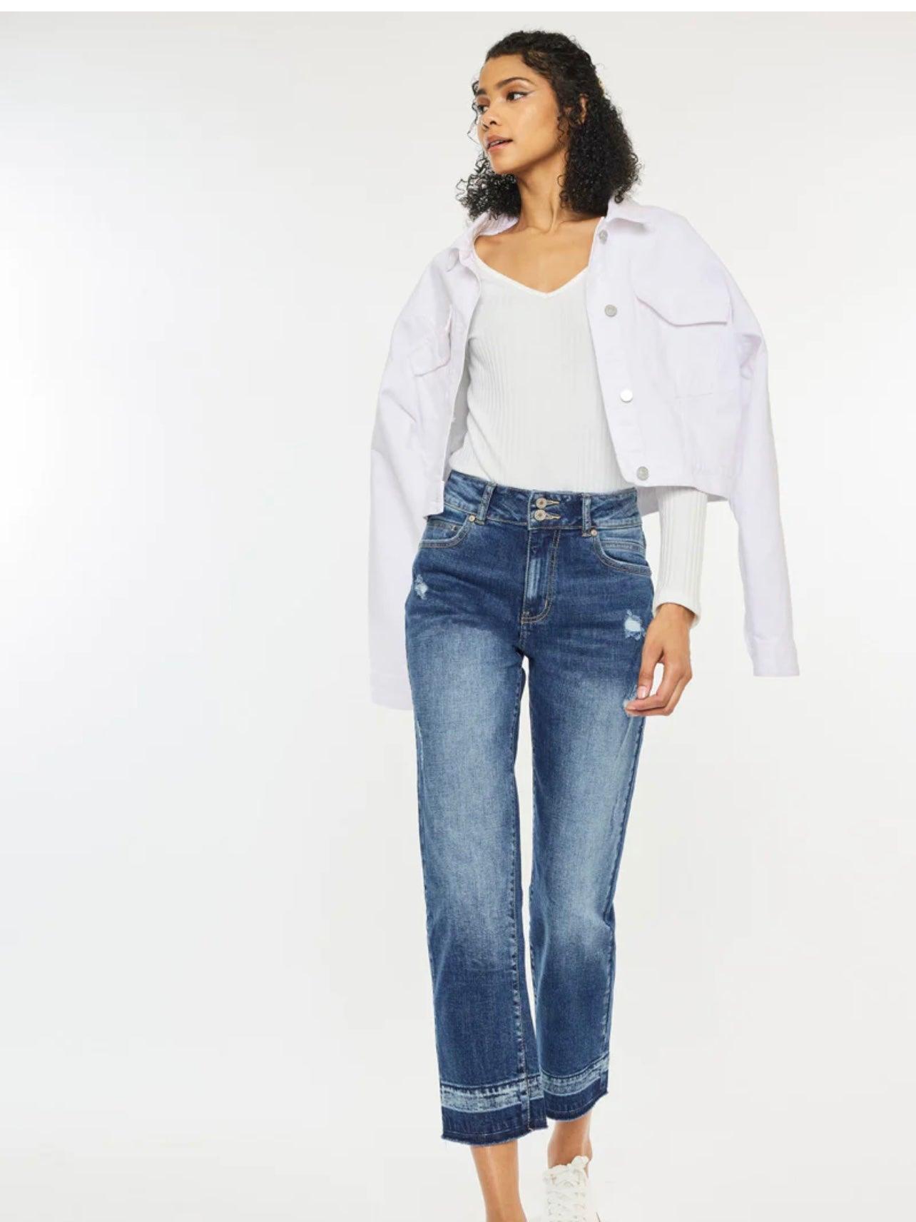 Georgia High Rise Slim Straight