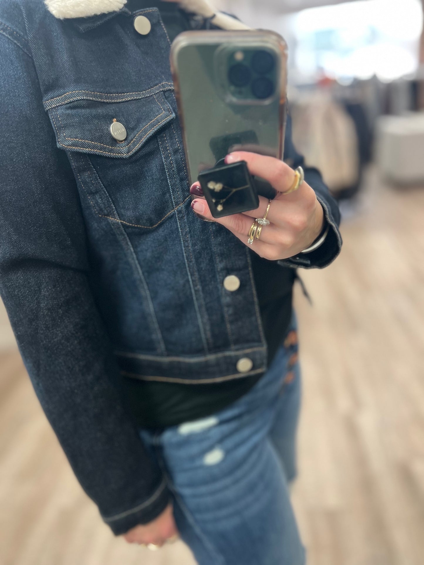 Detachable Sherpa Collar Jacket