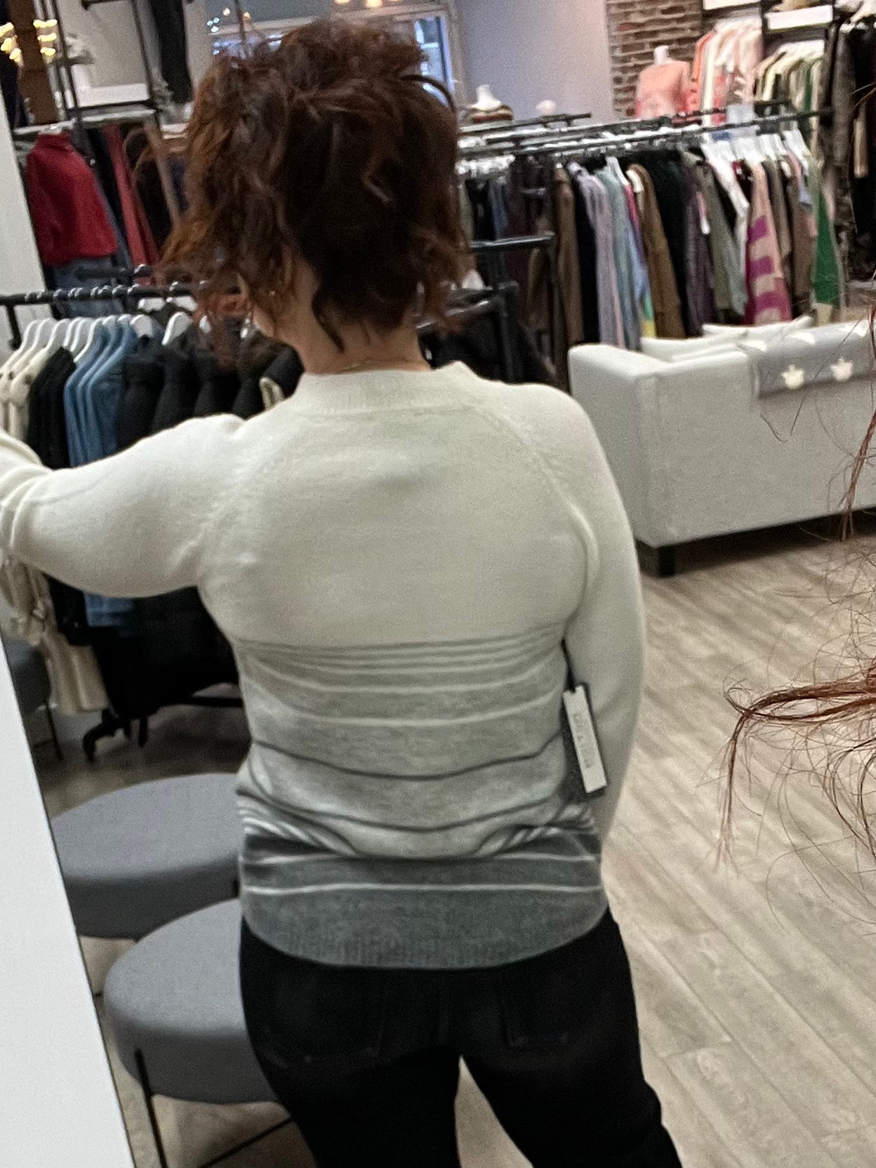 Turtle Neck Sweater in Off White