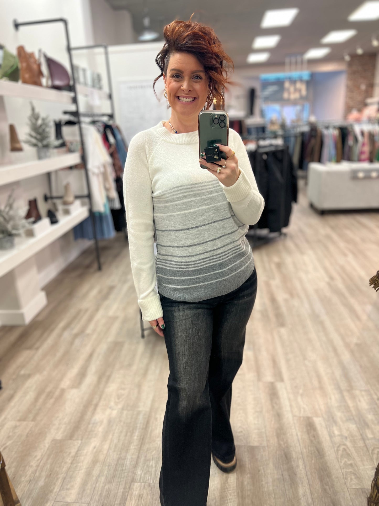 Turtle Neck Sweater in Off White