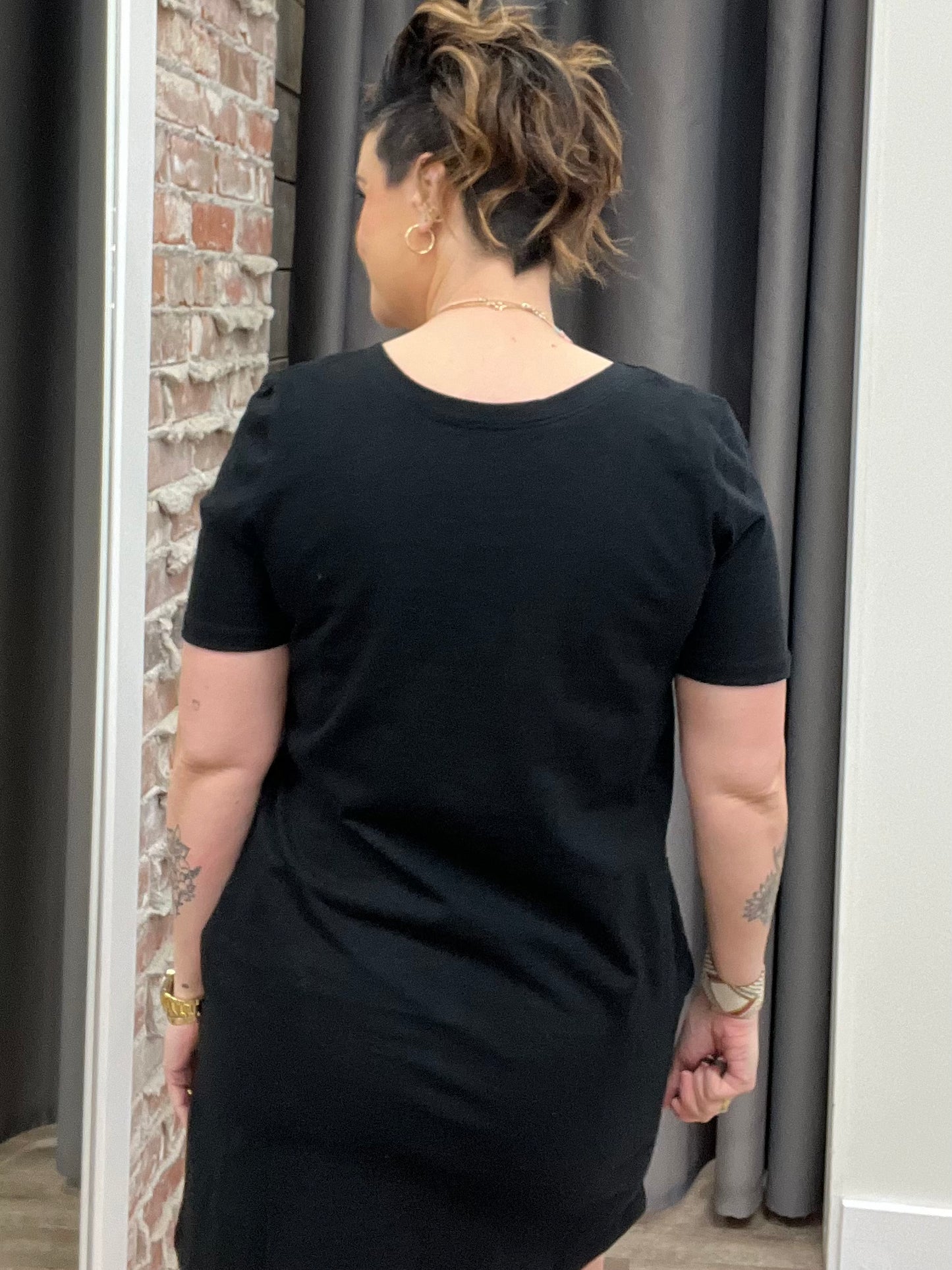 Riva S/S Dress in Black