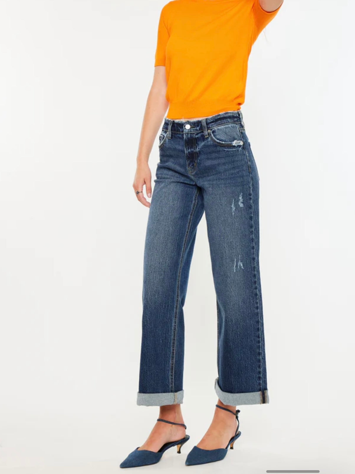 Rosie High Rise Wide Leg Jeans