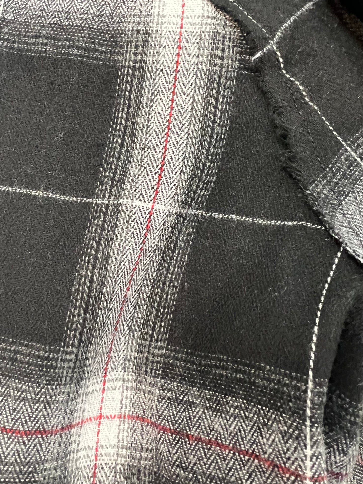 Celine Plaid Shirt-Black Plaid