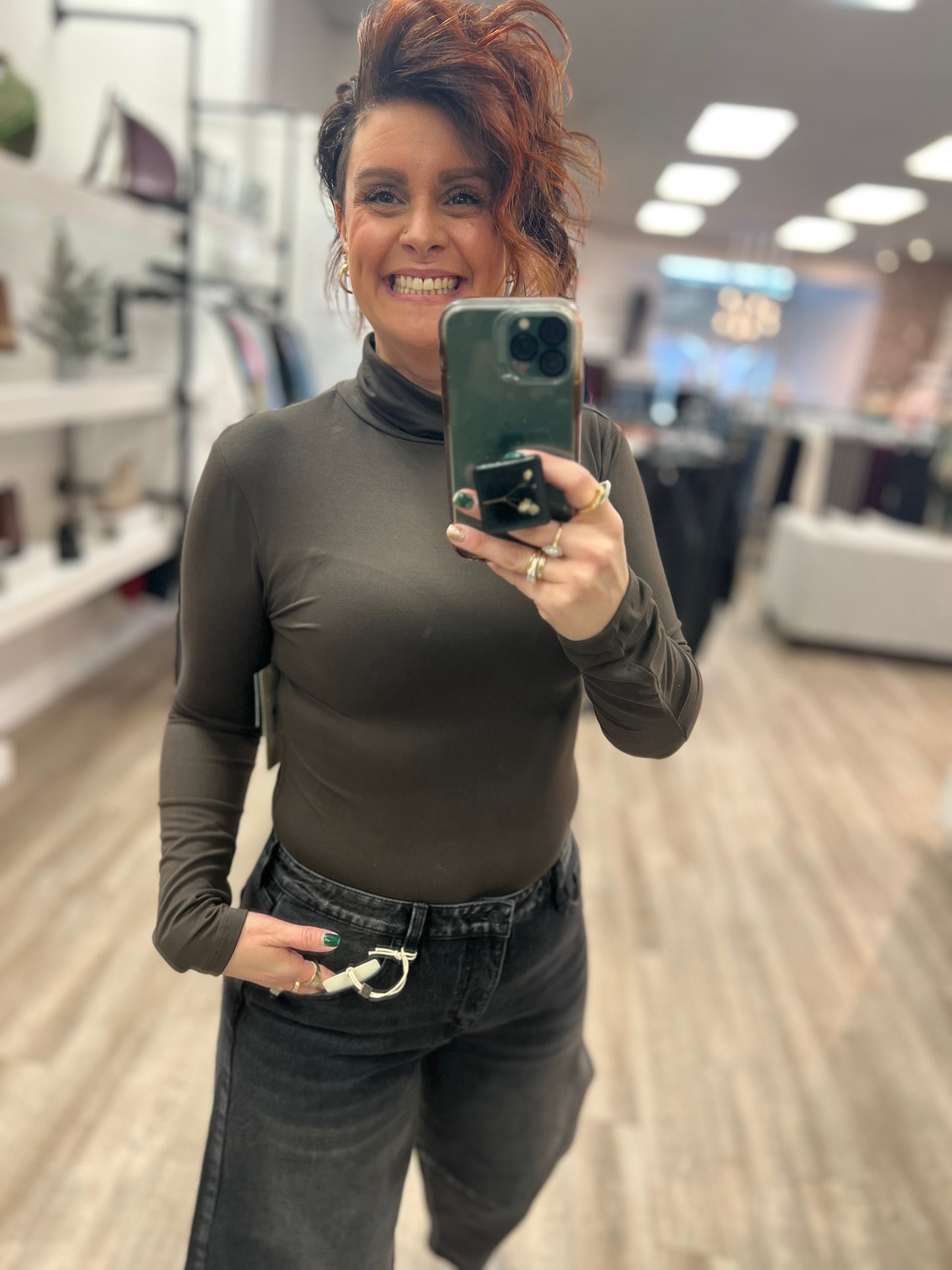 Sarah Turtle Neck in Dark Chocolate