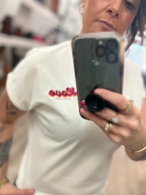 LOVE Tee in Off White