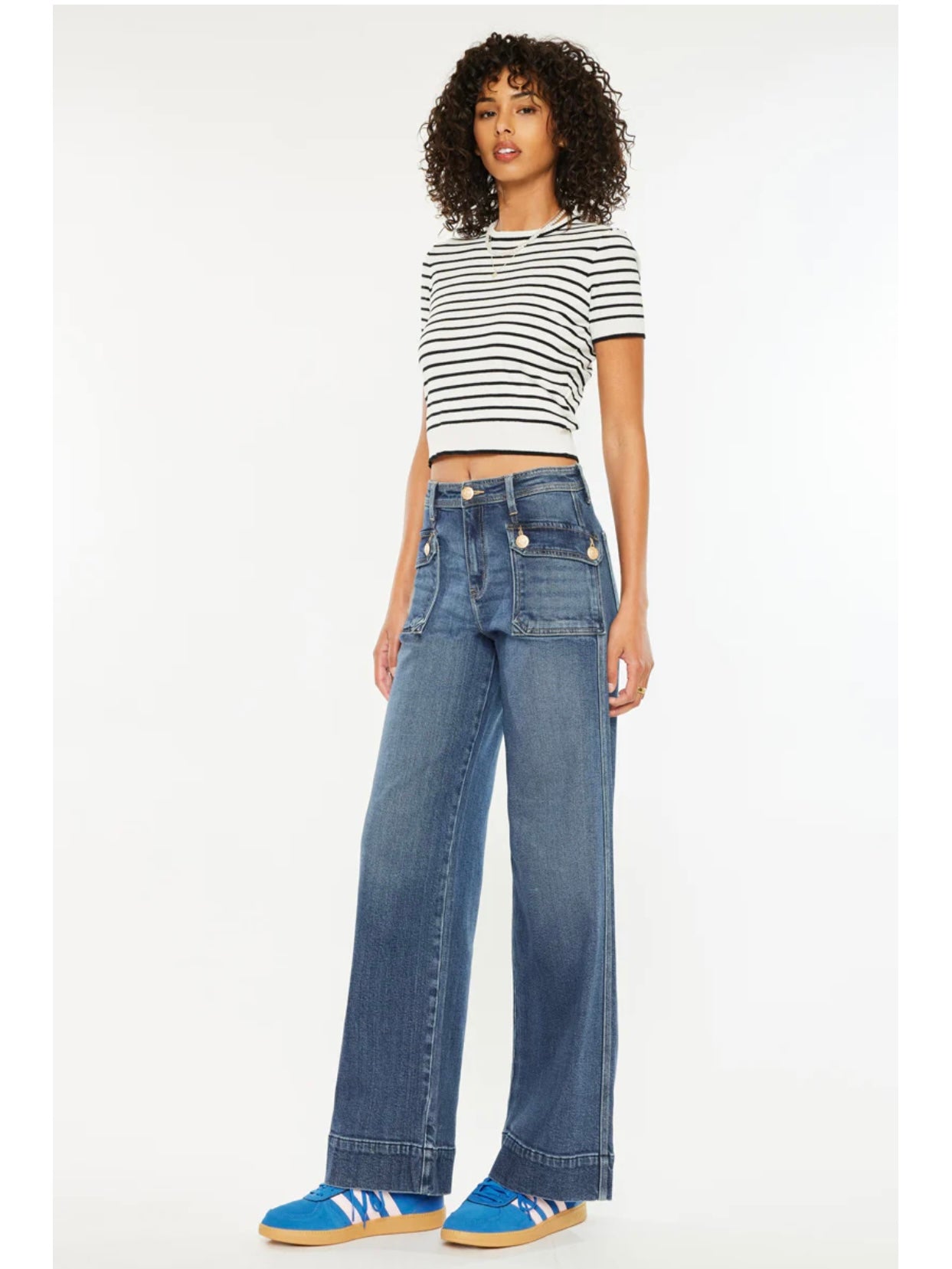Luka High Rise Wide Leg Jeans