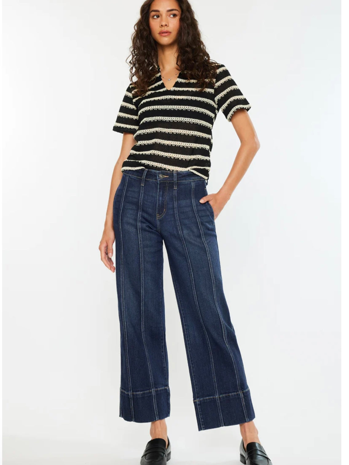 Ashley High Rise Wide Leg Jeans