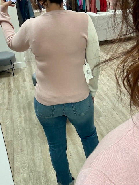 Floral Mauve Sweater