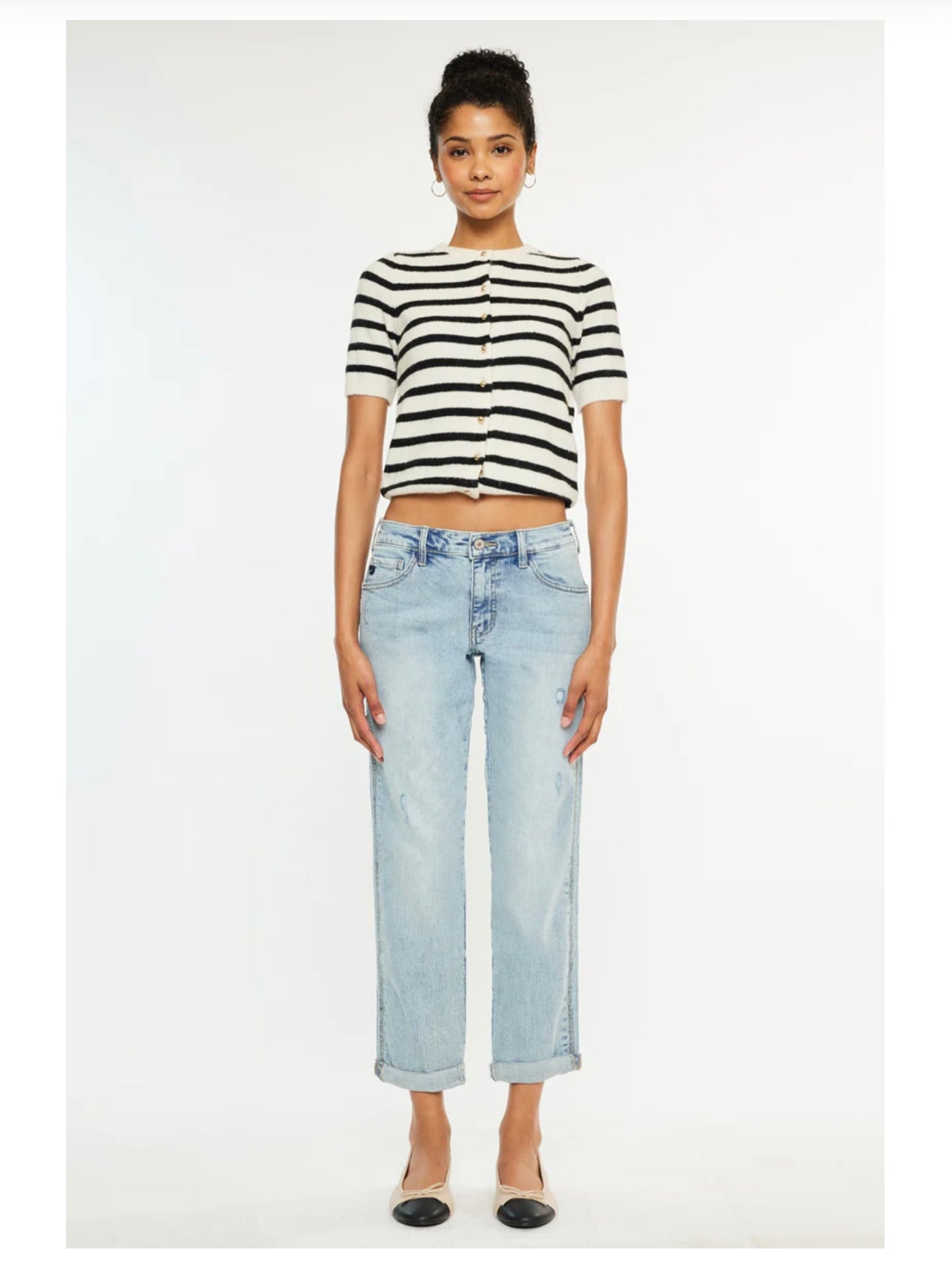 Leonel Mid Rise Boyfriend Jeans