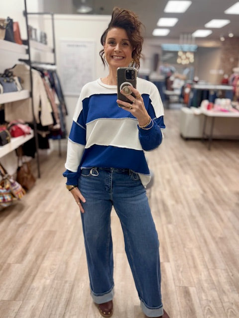 The Remix Pullover in Navy