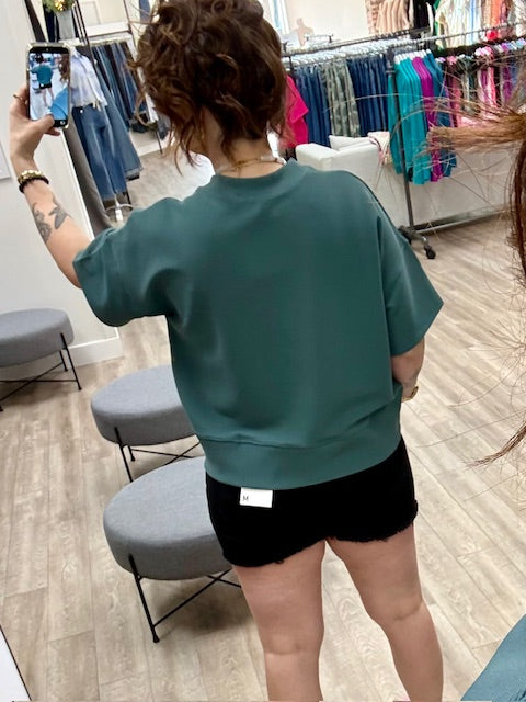 Ribbed Shirt in Ash Jade