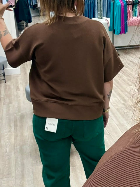 Ribbed Shirt in Mahogany