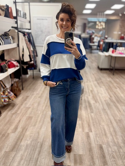 The Remix Pullover in Navy