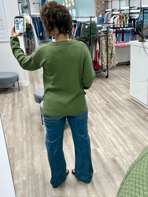 The Easygoing Henley in Light Olive