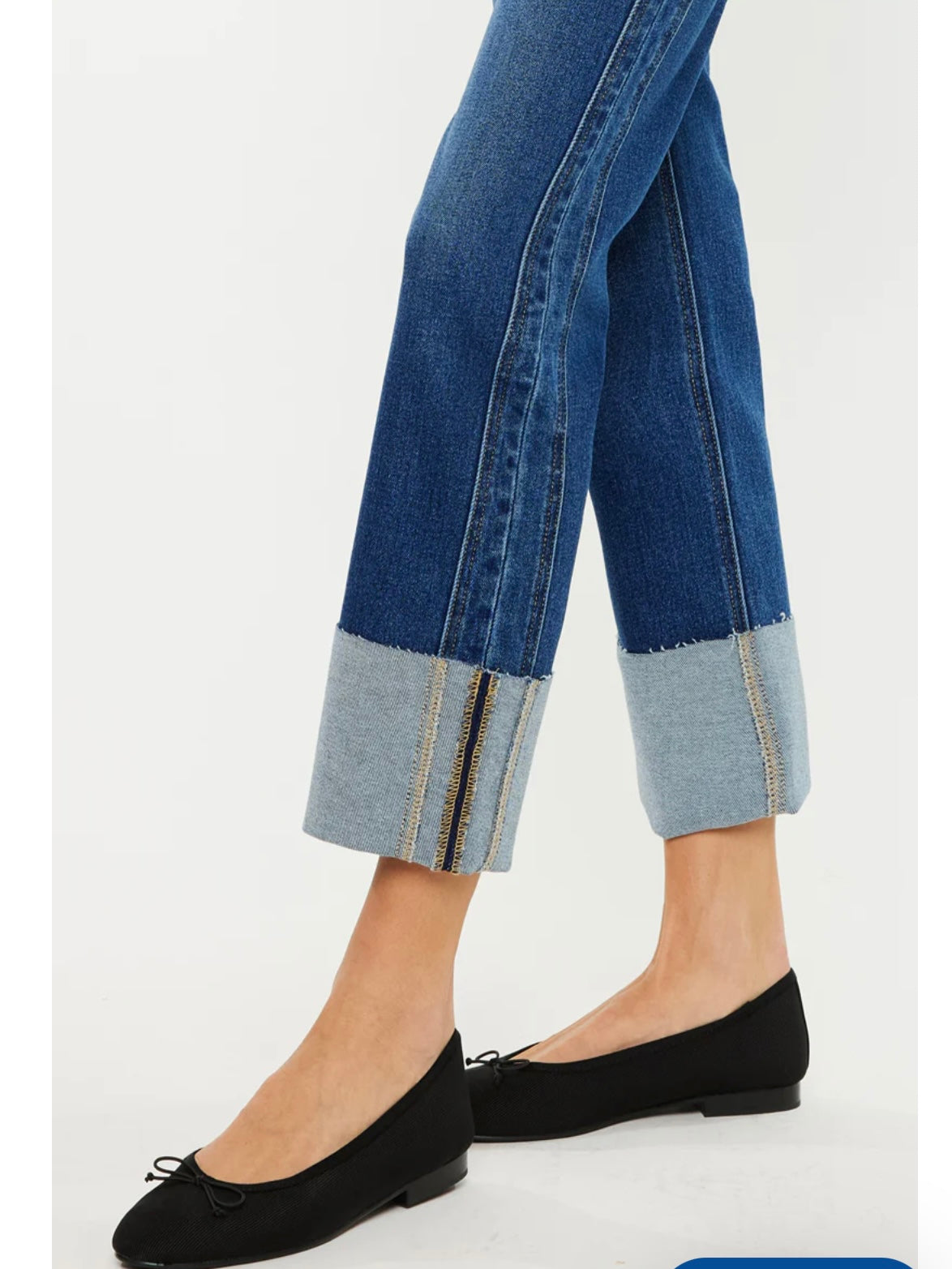 Gisela Mid Rise Crop Straight Jeans