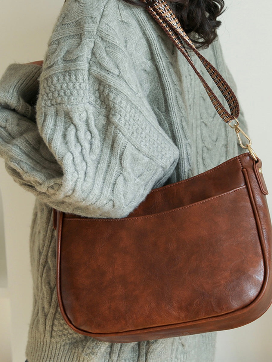 Vegan Leather Messenger Bags in Black, Grey and Camel