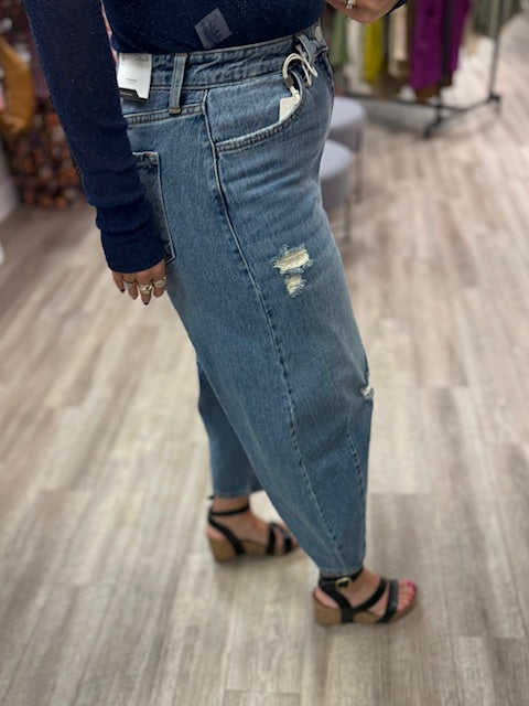 Addison High Rise Barrel Fit Jeans