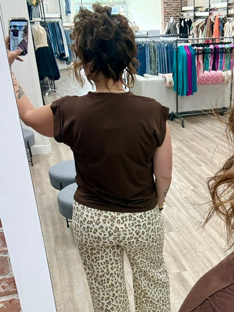 Effortless Ease Top in Earth Brown