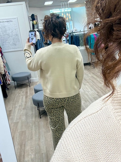 Stitched With Love Cardi in Oatmeal