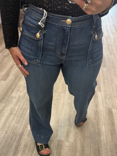 Luka High Rise Wide Leg Jeans