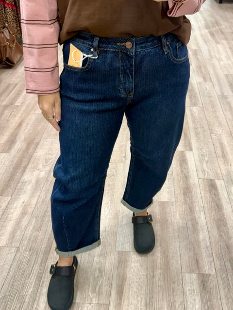 Risen Texture Play Slouchy Barrel Jeans