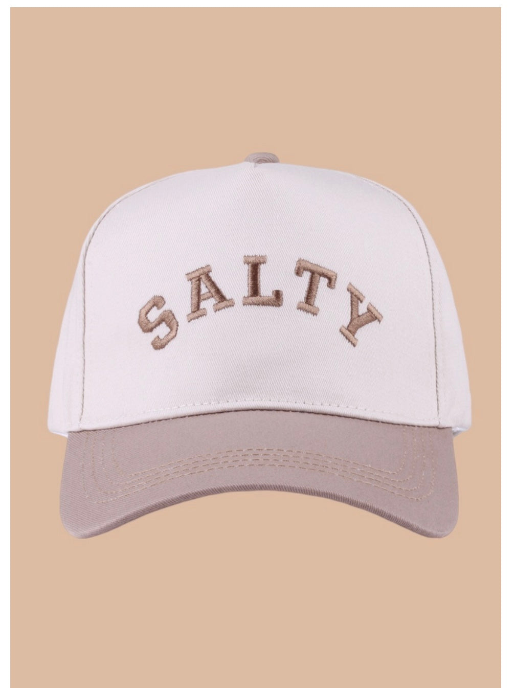 Salty Two-Tone Canvas Cotton Caps in Black, Beige and Leopard