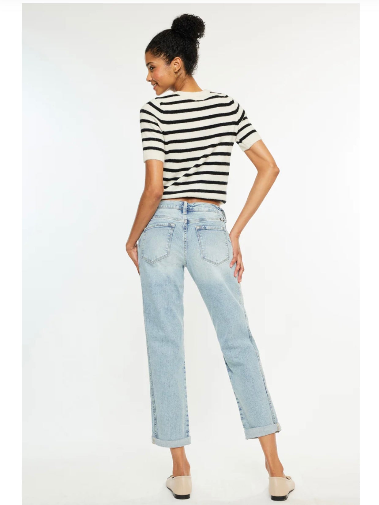 Leonel Mid Rise Boyfriend Jeans