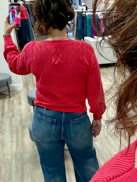 Poppy Pullover in Rose Garden