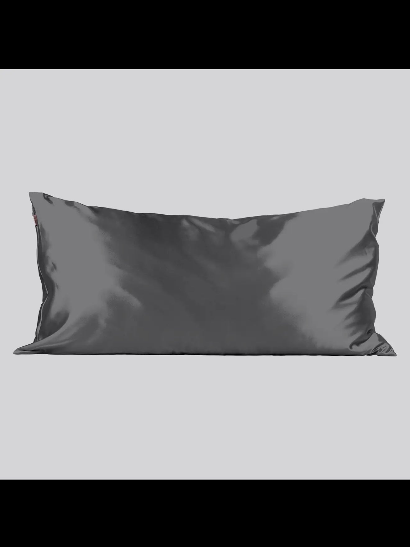 Kitsch Satin King Pillowcase in Charcoal