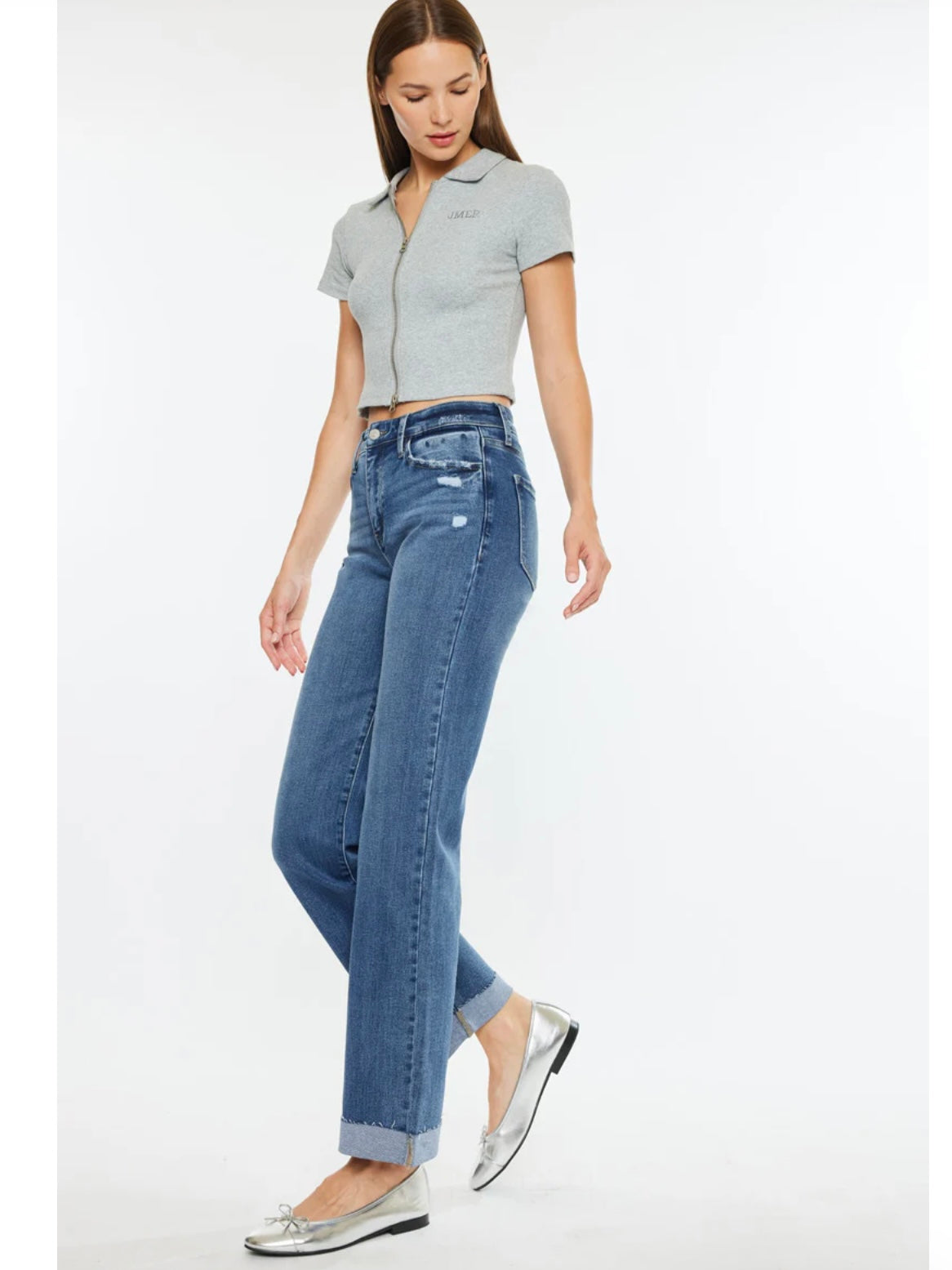 Trinity High Rise True Straight Jeans