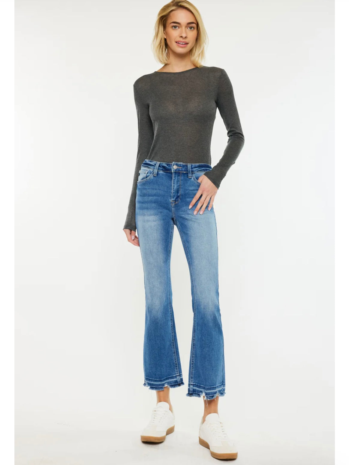 Volumina High Rise Crop Bootcut