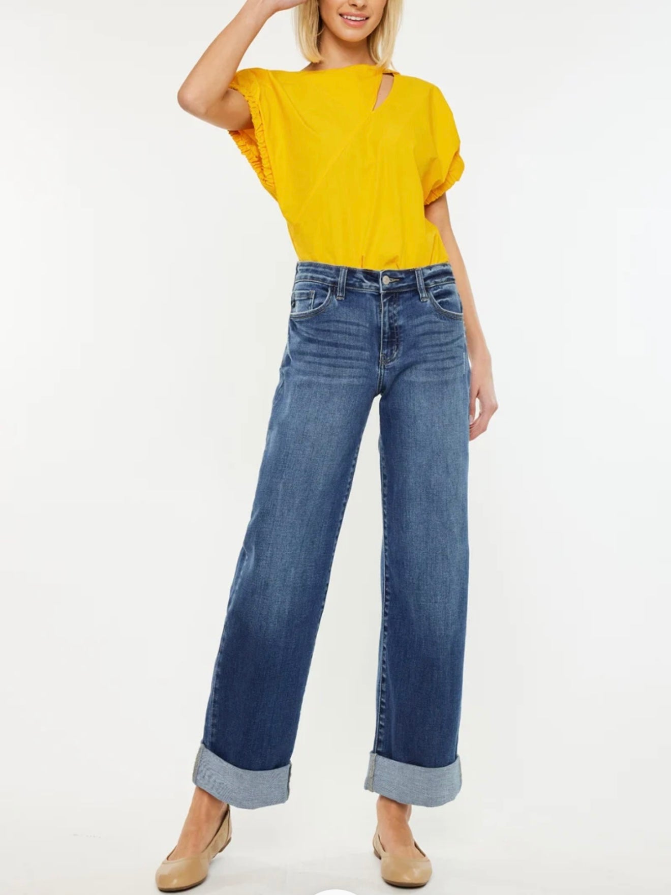 Ivanna High Rise Wide Leg Jeans