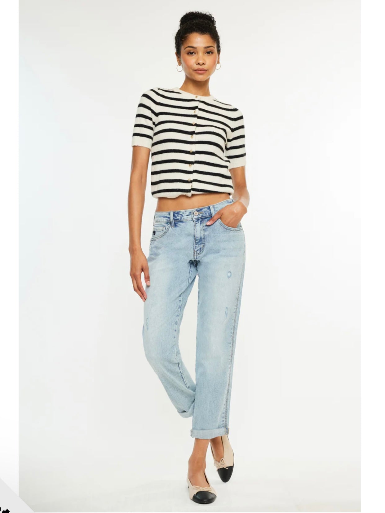 Leonel Mid Rise Boyfriend Jeans