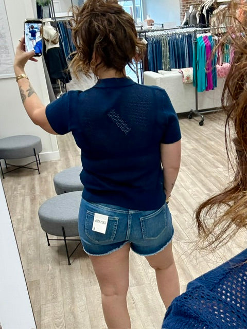 Navy Market Polo