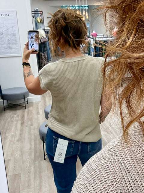 The Camden Sweater Vest in Mocha