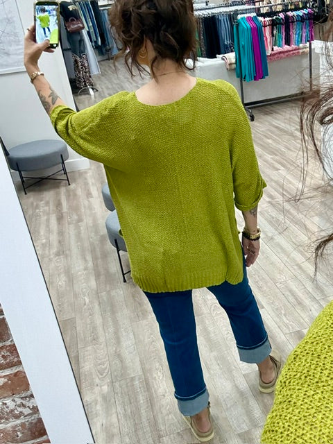 The Easy Does it Knit in Green Tea