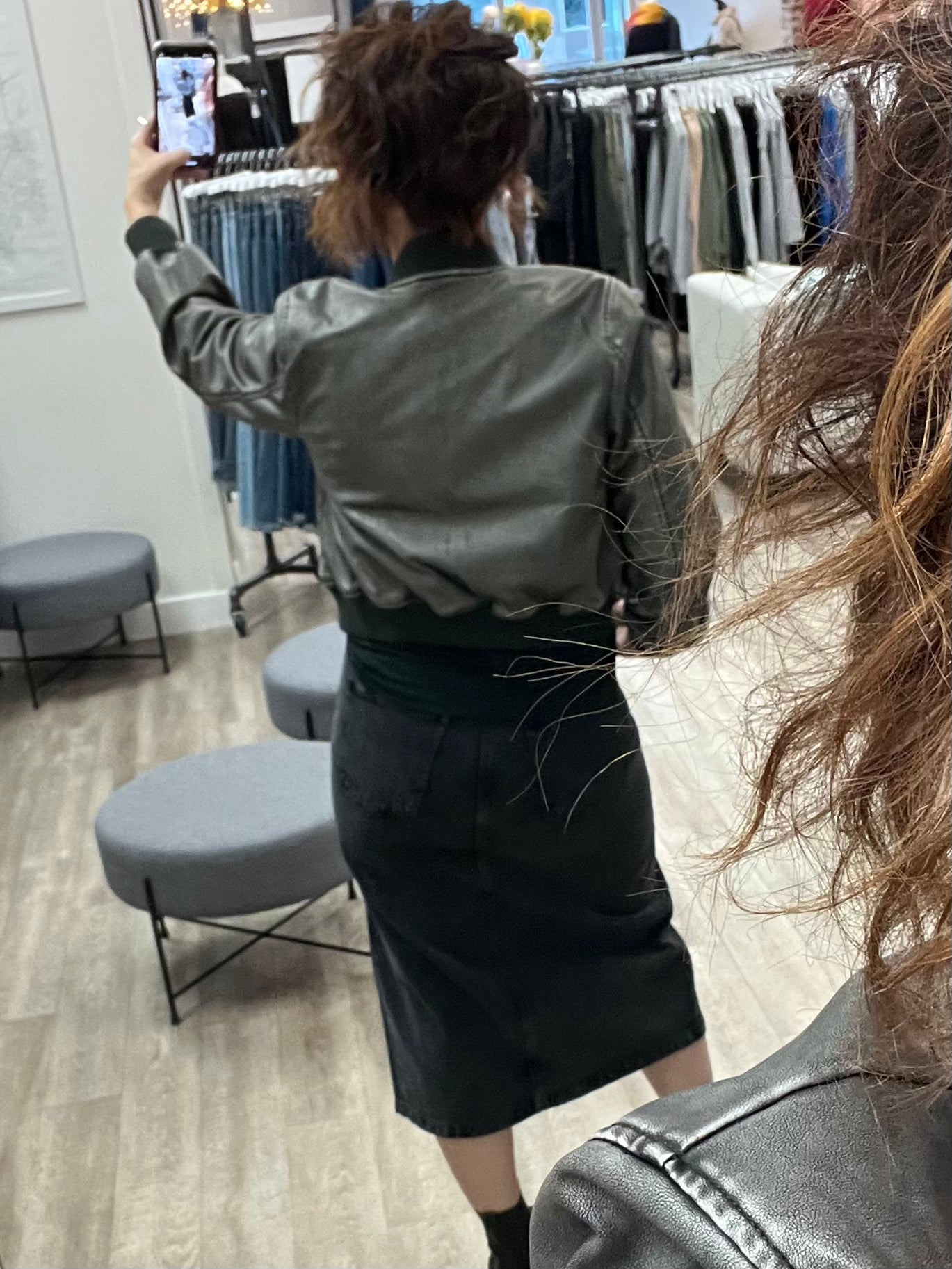 Grey/Black Bomber Jacket