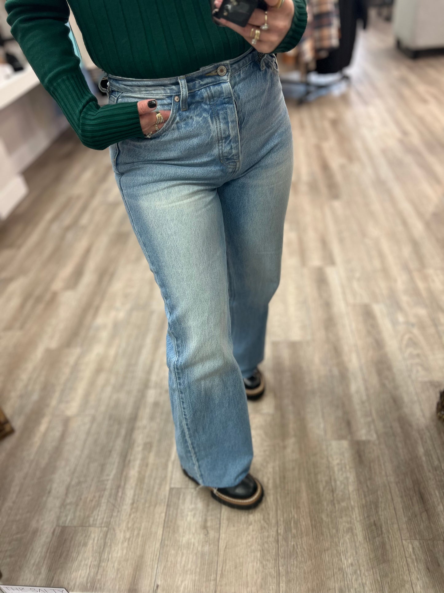 Becca High Rise 90's Flare Jeans