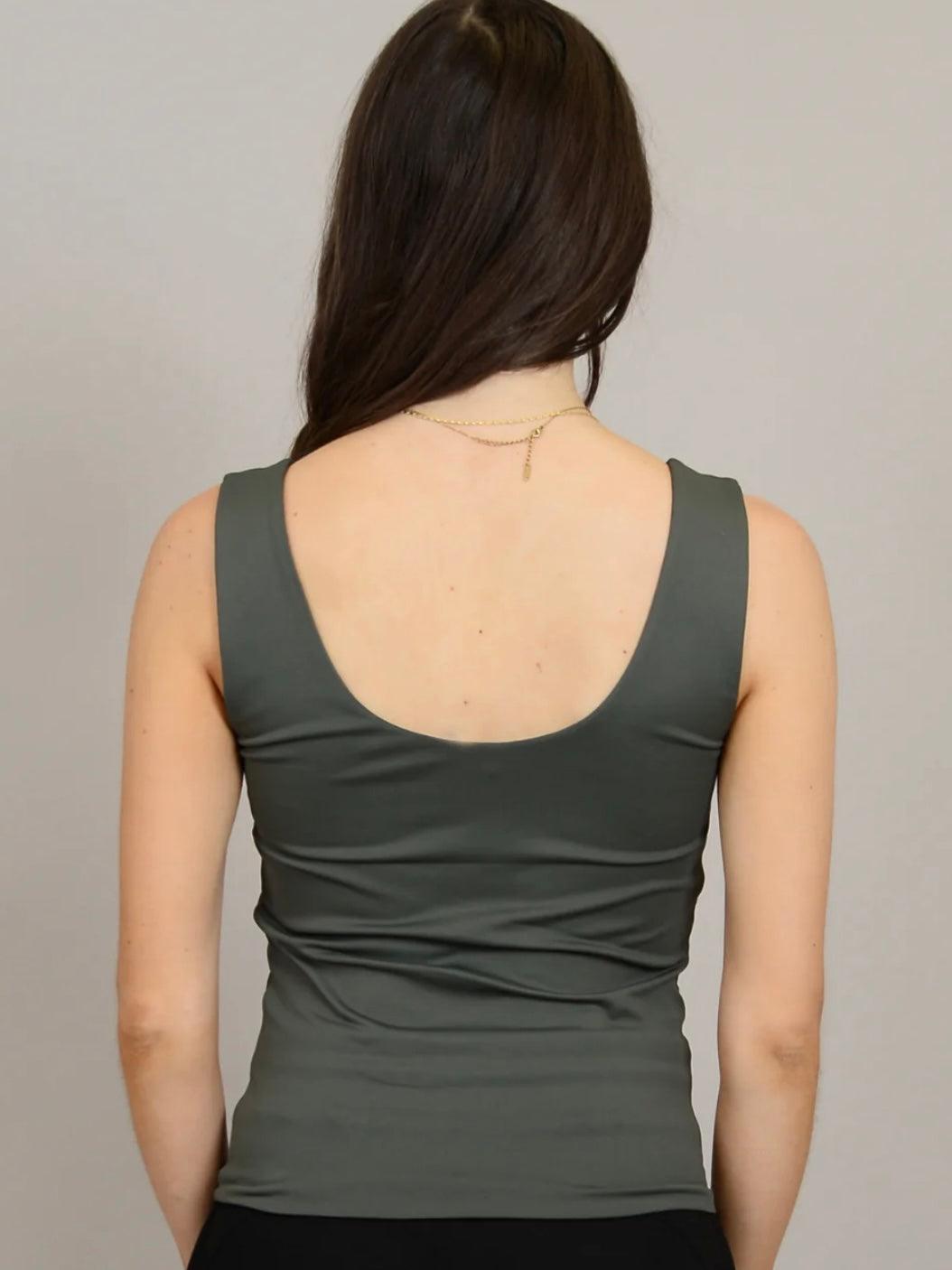 Tanith Tank Top in Ivy by Second Skin