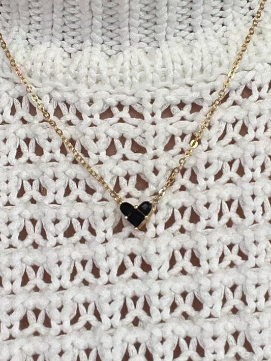 Black Heart Necklace