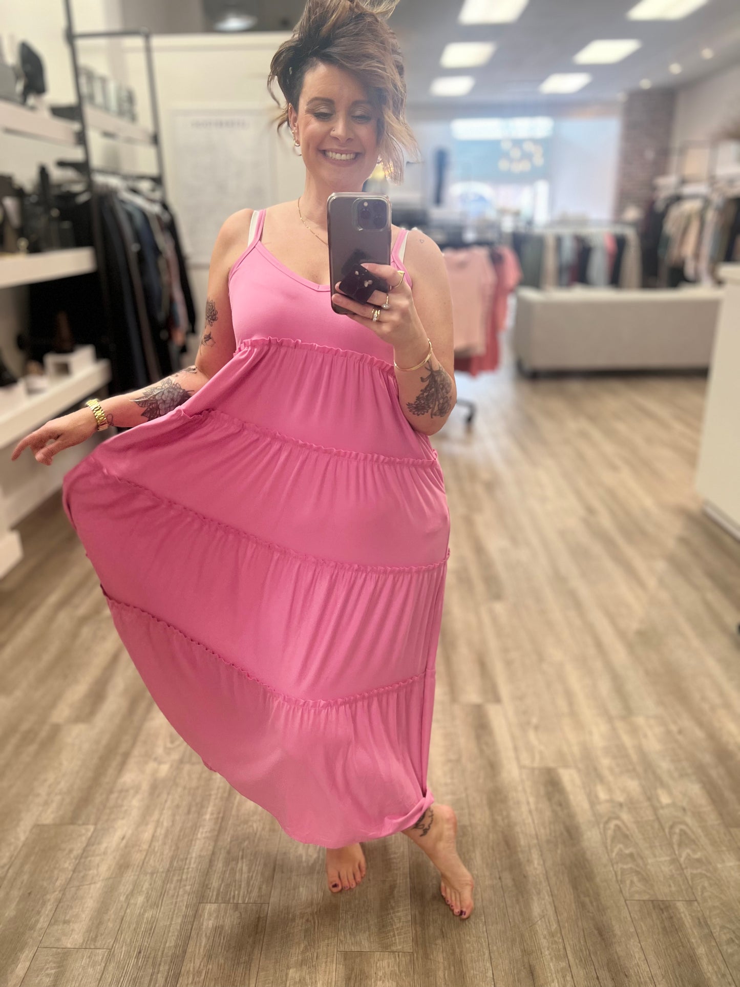 Terra Dress in Candy Pink