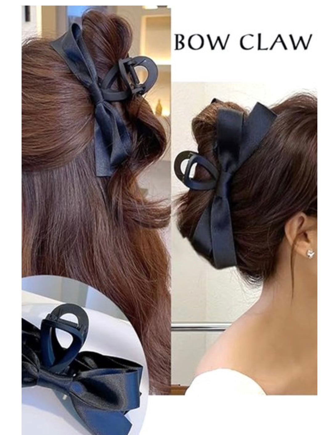 Sweet Silk Ribbon Bowknot Hair Clip