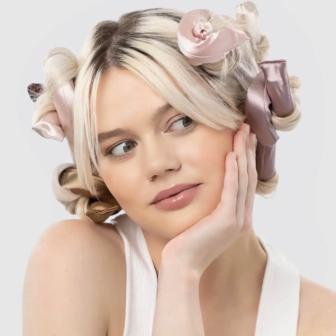 Kitsch Satin Wrapped Flexi Rods 6pc Set