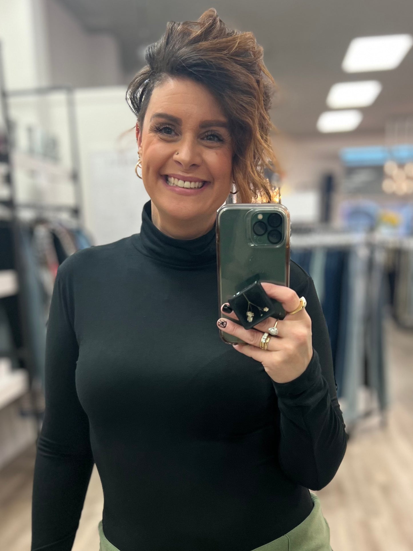 Sarah Turtle Neck in Black