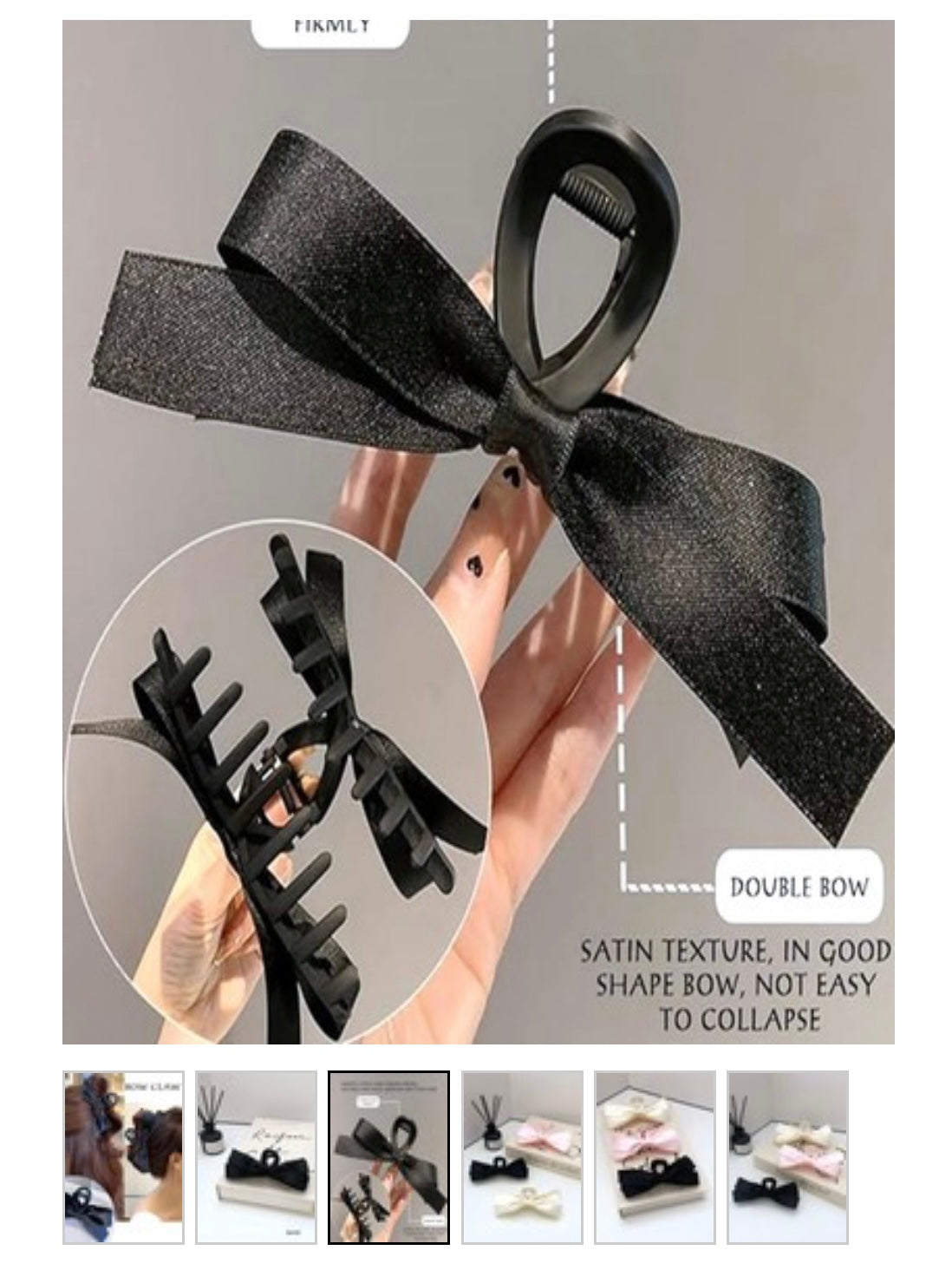 Sweet Silk Ribbon Bowknot Hair Clip