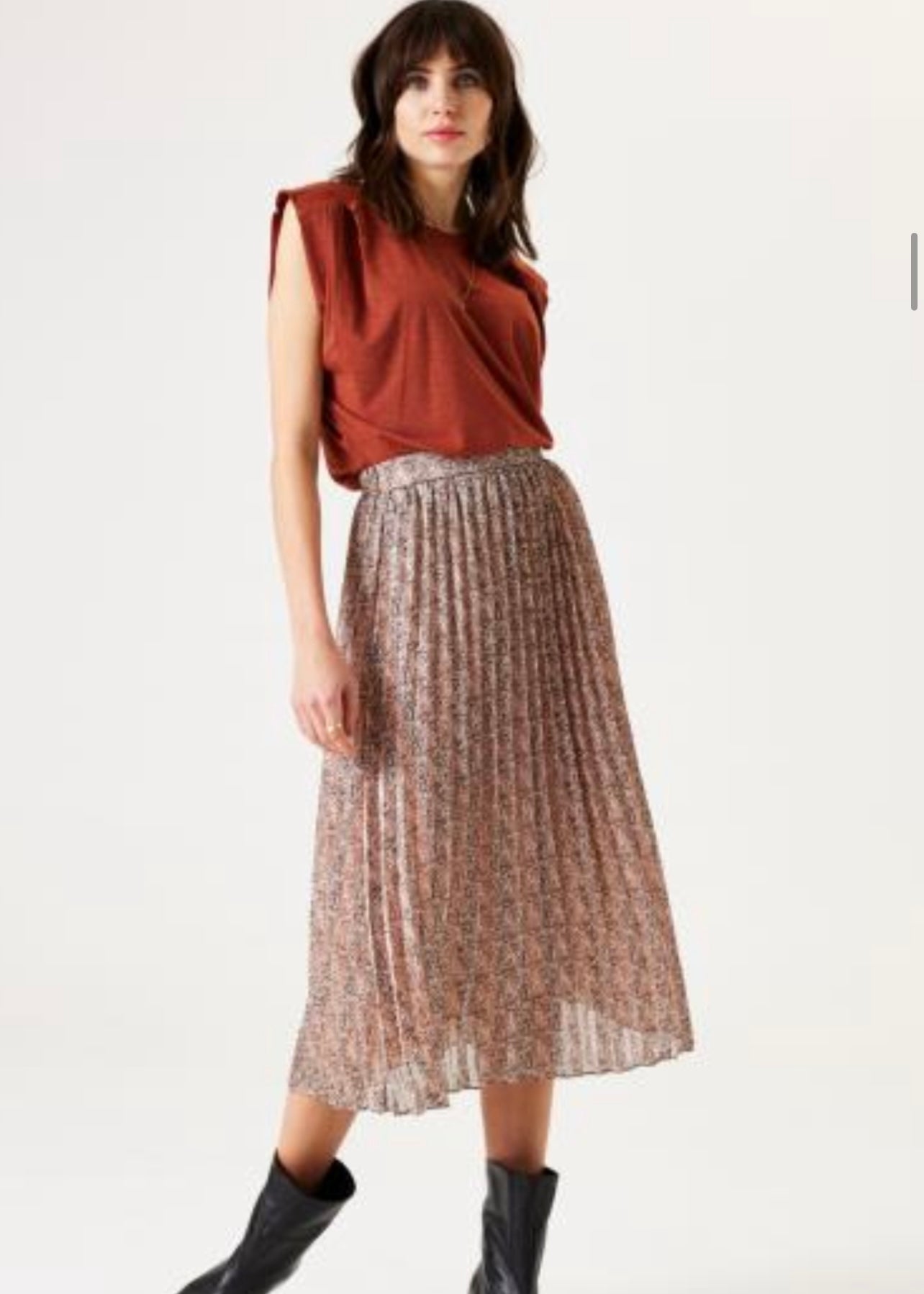 Flowy Skirt in Muted Clay